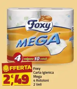 Supermercati Briò Foxy Carta Igienica Mega offerta