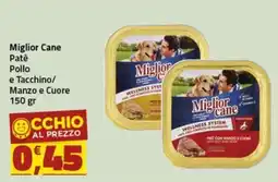 Supermercati Briò Miglior Cane Patè Pollo e Tacchino offerta