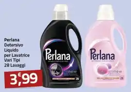 Supermercati Briò Perlana Detersivo Liquido per Lavatrice Vari Tipi offerta
