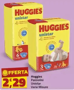 Supermercati Briò Huggies Pannolini Unistar offerta