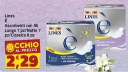 Supermercati Briò Lines è Assorbenti con Ali offerta