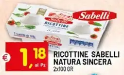 Centro Commerciale Discount Ricottine Sabelli Natura Sincera offerta