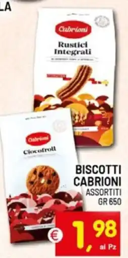 Centro Commerciale Discount Biscotti Cabrioni assortiti offerta