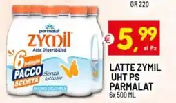 Centro Commerciale Discount Latte Zymil UHT PS Parmalat offerta