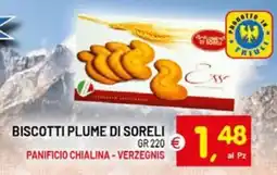 Centro Commerciale Discount Biscotti Plume di Soreli offerta