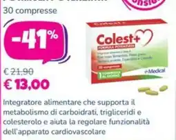 Parafarmacia Più Medical Colest+ offerta