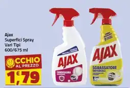 Supermercati Briò Ajax Superfici Spray offerta
