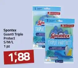 Supermercati Briò Spontex Guanti Triple Protect offerta