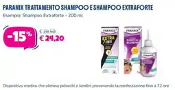 Parafarmacia Più Medical Paranix trattamento shampoo e shampoo extraforte offerta
