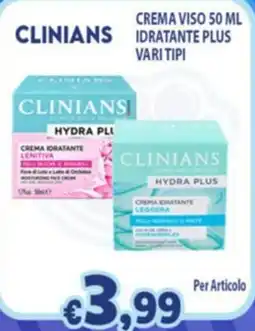 Opportunity Shop Clinians crema viso idratante plus offerta