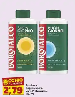 Supermercati Briò Borotalco Bagnoschiuma offerta