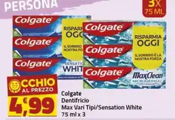 Supermercati Briò Colgate Dentifricio Max Vari Tipi/Sensation White offerta