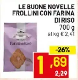 Centro Commerciale Discount Frollini con farina di riso offerta