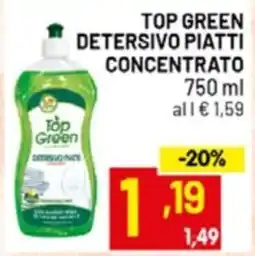 Centro Commerciale Discount Top Green detersivo piatti concentrato offerta