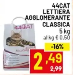 Centro Commerciale Discount Lettiera agglomerante classica 44cat offerta
