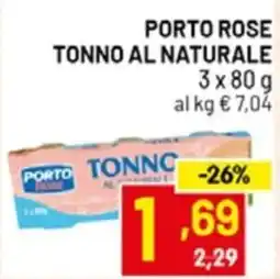 Centro Commerciale Discount Porto Rose tonno al naturale offerta