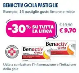 Parafarmacia Più Medical Benactiv Gola Pastiglie offerta