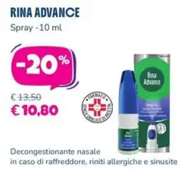 Parafarmacia Più Medical Rina Advance offerta