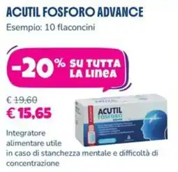 Parafarmacia Più Medical Acutil Fosforo Advance offerta
