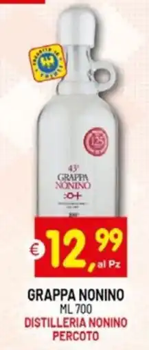 Centro Commerciale Discount Grappa Nonino offerta