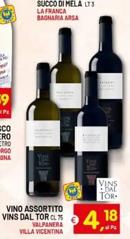 Centro Commerciale Discount Vino assortito Vins dal Tor offerta