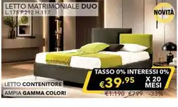 Mercatone Germanvox Letto matrimoniale duo offerta