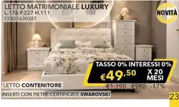 Mercatone Germanvox Letto matrimoniale luxury offerta