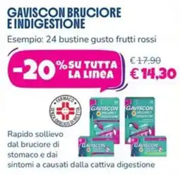 Parafarmacia Più Medical Gaviscon bruciore e indigestione offerta