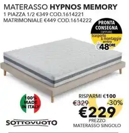 Mercatone Germanvox Materasso Hypnos Memory offerta
