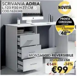 Mercatone Germanvox Scrivania Adria offerta