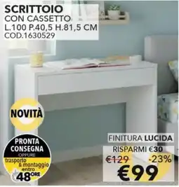 Mercatone Germanvox Scrittoio con cassetto offerta