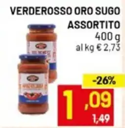 Centro Commerciale Discount Verderosso oro sugo assortito offerta