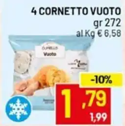 Centro Commerciale Discount Cornetto vuoto offerta