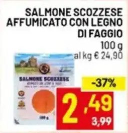 Centro Commerciale Discount Salmon Scolzzese affumicato con legno di faggio offerta