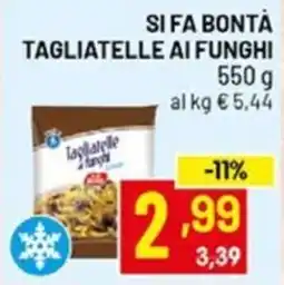 Centro Commerciale Discount Tagliatelle ai funghi offerta