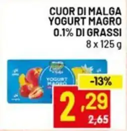 Centro Commerciale Discount Cuor di Malga yogurt magro offerta