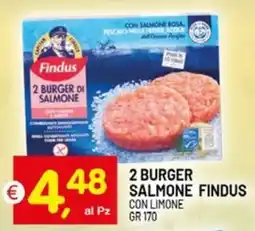 Centro Commerciale Discount 2 burger salmone findus con limone offerta