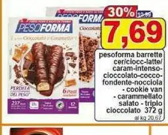 Pewex Barrette cereali e cioccolato 372 g(ml) offerta