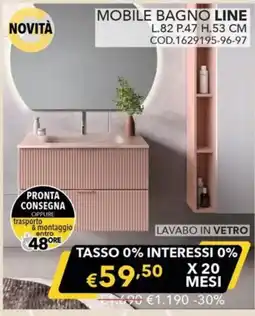 Mercatone Germanvox Mobile bagno line offerta