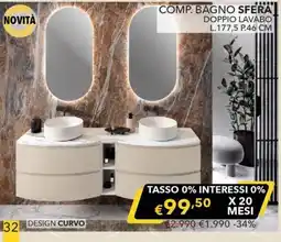 Mercatone Germanvox Comp. Bagno Sfera offerta
