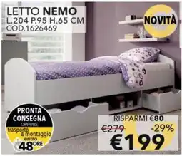 Mercatone Germanvox Letto Nemo offerta