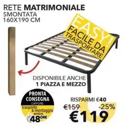 Mercatone Germanvox Rete matrimoniale smontata offerta