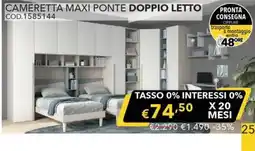 Mercatone Germanvox Cameretta Maxi Ponte Doppio Letto offerta