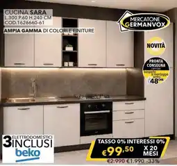 Mercatone Germanvox Cucina Sara offerta