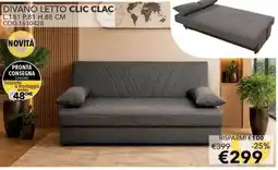 Mercatone Germanvox Divano letto clic clac offerta