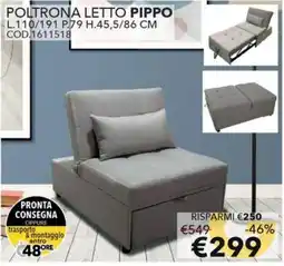 Mercatone Germanvox Poltrona letto Pippo offerta