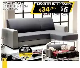 Mercatone Germanvox Divano Fast offerta