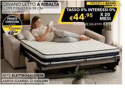 Mercatone Germanvox Divano letto a ribalta offerta