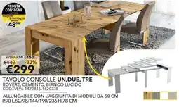 Mercatone Germanvox Tavolo consolle un,due, tre offerta