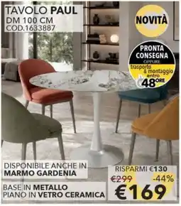 Mercatone Germanvox Tavolo Paul offerta